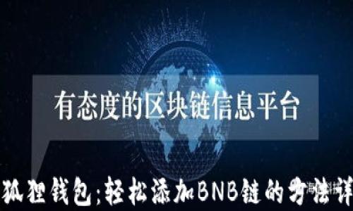 
小狐狸钱包：轻松添加BNB链的方法详解