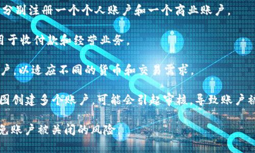 PayPal 不限制用户注册的账户数量，但每个账户必须使用不同的电子邮件地址。换句话说，一个人可以注册多个 PayPal 账户，只要为每个账户提供独特的电子邮件和其他相关信息。

如果你打算注册多个账户，通常会有以下几种情况：

1. **个人账户与商业账户**：如果你有个人使用需求和商业需求，可以考虑分别注册一个个人账户和一个商业账户。

2. **不同用途的账户**：例如，你可能需要一个账户用于日常购物，另一个用于收付款和经营业务。

3. **本地与国际账户**：有时候用户需要注册不同国家地区的 PayPal 账户，以适应不同的货币和交易需求。

不过，需要注意的是，PayPal 对多个账户的管理有其规定。如果同一用户试图创建多个账户，可能会引起审核，导致账户被冻结或限制使用。因此，在注册多个账户时，确保遵循 PayPal 的使用条款。

如果你打算注册多个账户，请务必保持良好的使用习惯和合规的操作，以避免账户被关闭的风险。